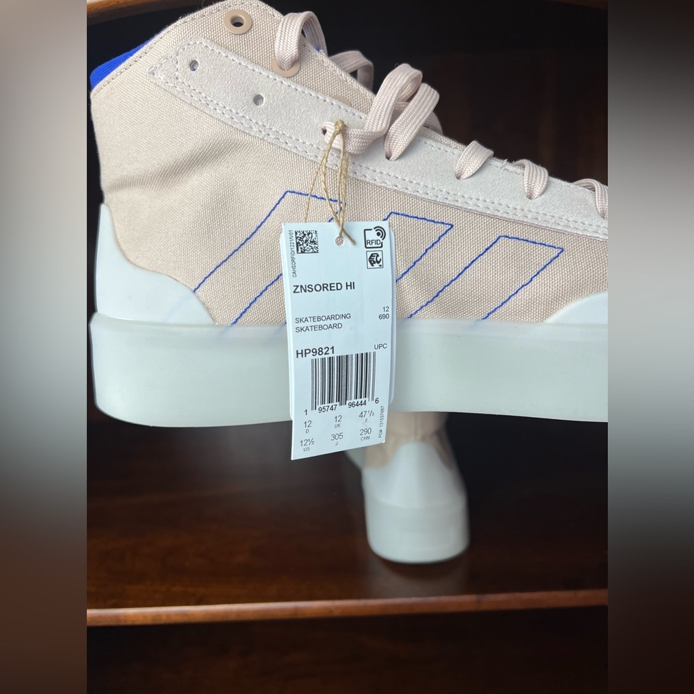 Adidas Pale Pink Znsored Hi Rise Sneaker Various Sizes (Size 11.5/12 available) - Picture 16 of 16